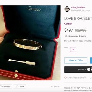 *READ, DO NOT BUY* CARTIER LOVE BRACELET